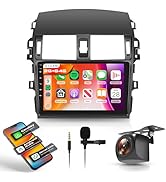 4 Core 64G Android Car Stereo for Toyota Corolla 2009-2013 with Wireless CarPlay Android Auto, 9 ...