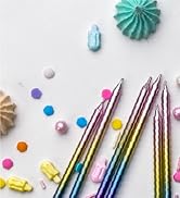 rainbow birthday candles