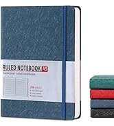 TSFPapier Lined Journal Notebook for Women Men 216 Pages A5 Hardcover Journals for Writing Daily ...