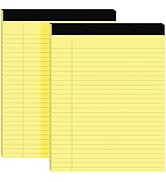 2pcs Legal Pads 8.5 x 11,Notepads 8.5 x 11 Inch, 30 Sheets/Pack, Yellow Note Pads Clear Print Wri...