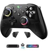 FASTSNAIL Wireless Controller for Nintendo Switch 2/1/OLED, Hall Effect Joystick P-Controller wit...