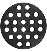 OLAMO 6.5 in Cast Iron Bottom Fire Grate for Green Egg Accessories,High Heat Charcoal Plate fit S...