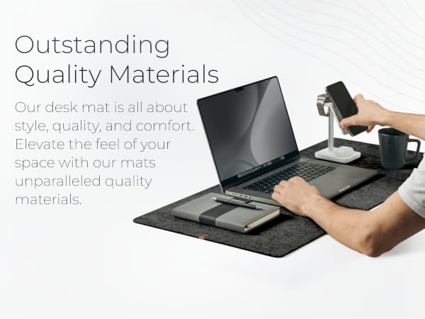 charcoal felt macbook notebook iphone