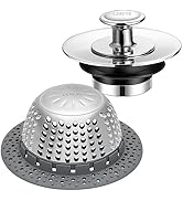 LEKEYE Shower Drain Hair Catcher | Bathtub Stopper/Shower Drain Cover/Drain Protector for Bathtub...