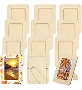 RYKOMO 12 Pieces DIY Wooden Picture Frames, Unfinished Solid Wood Photo Picture Frames for 4 x 6 ...