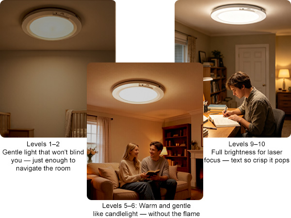 10 brightness levels