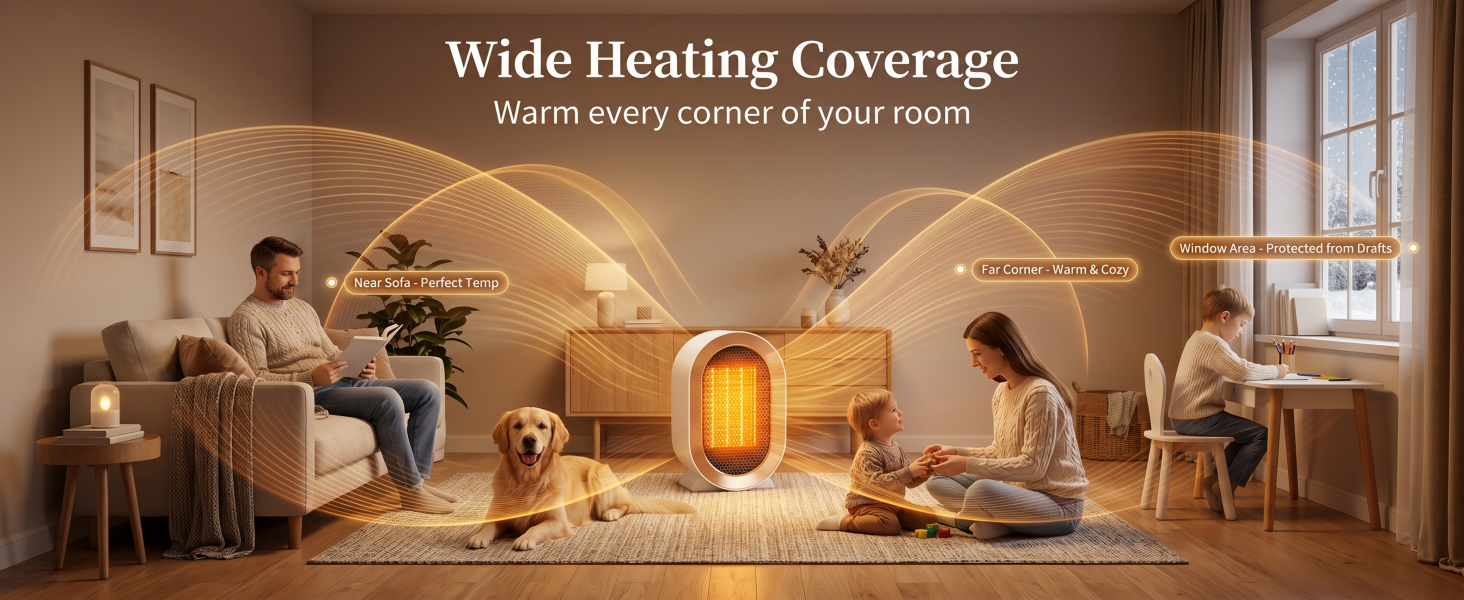 desk heater for office quiet small