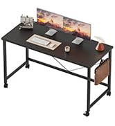 Mericonia 40 inch Rolling Computer Desk with Wheels, Gaming Desk for Small Spaces, Modern Simple ...