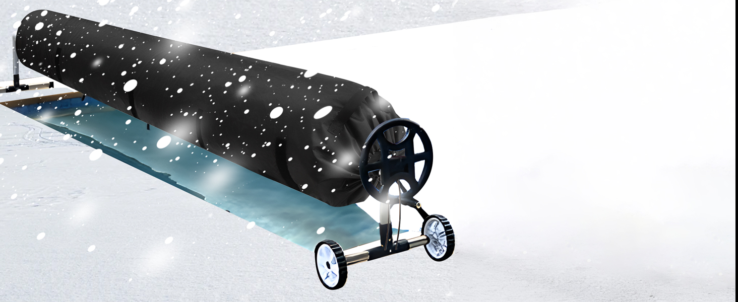 snowproof pool solar reel cover