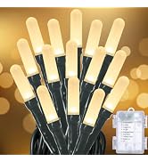 ZELUXDOT Mini String Lights Battery Operated,33FT 100 LEDs Waterproof Fairy Lights,8 Modes Twinkl...