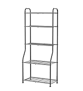 Plant Stand 5-Tier Plant Shelf for Indoor Outdoor, Waterproof Metal Tall Plant Stand for Living R...