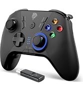 EasySMX 2.4G Wireless Gaming Controller for Windows PC, Steam Deck, PS3 & Android TV Box, Plug an...