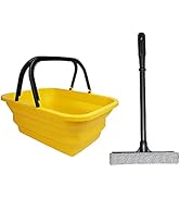 MULING Window Squeegee Cleaning Tool + Collapsible Wash Bucket