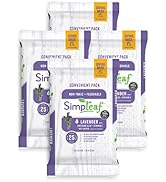 Simpleaf Flushable Wet Wipes Lavender