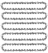 5-Pack 8-inch Chainsaw Chains 3/8" LP Pitch .043" Gauge 34 Drive Links, suitable for DeWalt Poula...