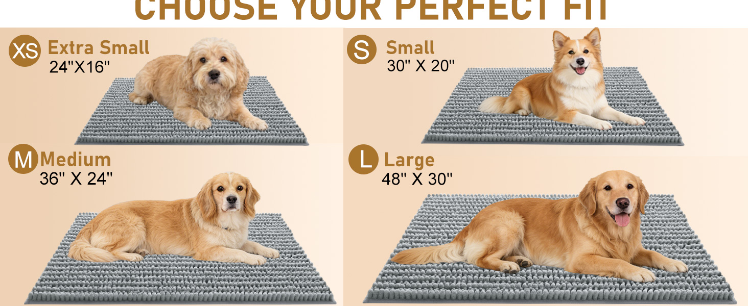 OLANLY Dog Door Mat for Muddy Paws