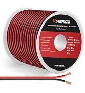 VIABRICO 18AWG 50FT Electrical Wire Cable 2 Conductors Red Black Cable Hookup LED Lighting Strips...