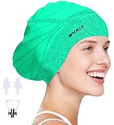 WHALE Extra Large Swim Cap Designed for Men and Women with Thick, Long Hair, Hair Extensions Or A...