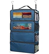 MIAOJIE Hanging Travel Organizer, Carry on Luggage Suitcase Organizer, Travel Essentials Portable...