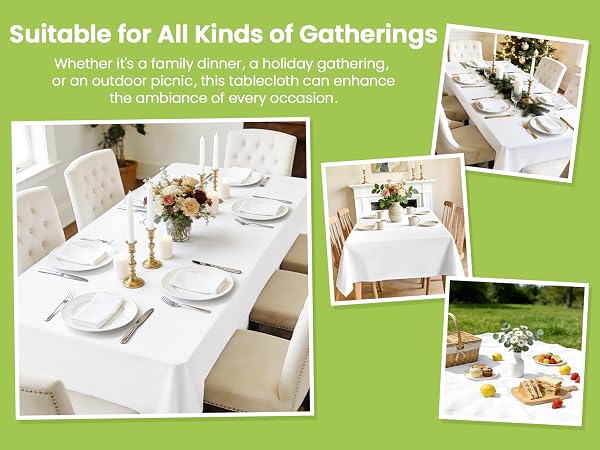 Plastic Table Cloth Disposable 4 Pack