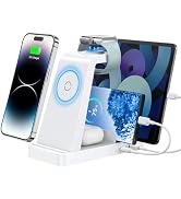 GAUOLN Wireless Charger for iPhone - 5 in 1 Charging Station for Multiple Devices Apple: Fast Wir...