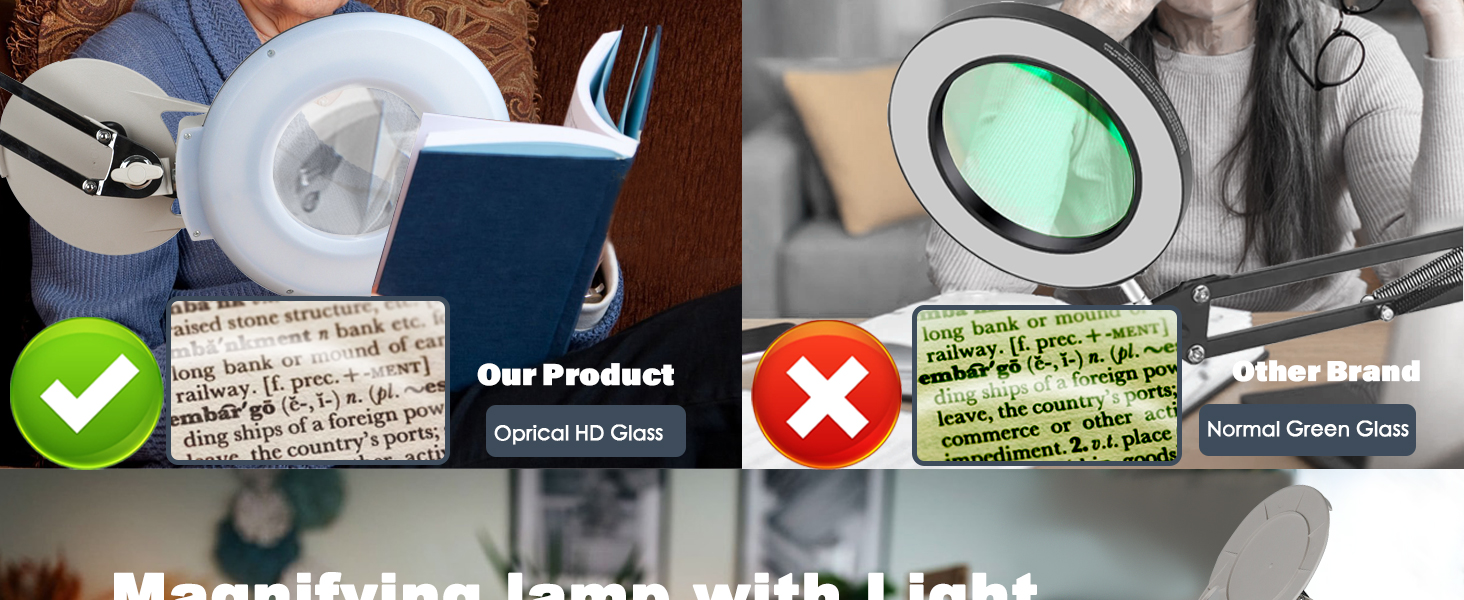 lighted magnifying glass
