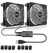 MEGAttA 120mm High Speed 2500 RPM Low Noise External Cooling Fan,for Receiver,Raspberry, PlayStat...