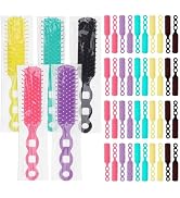 Hair Brushes in Bulk Individually Wrapped for Homeless,Plastic Hair Brush for Curly Wavy Hair,Det...
