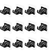 12PCS Self Adhesive Curtain Rods Bracket No Drill Curtain Rod Brackets No Drilling Hooks Nail Fre...