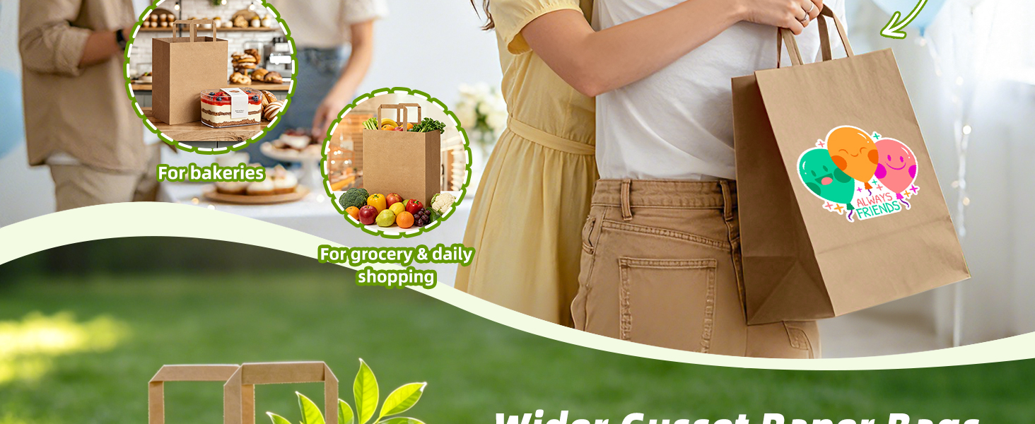 Customized Gift Bags Brown