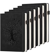 ALKALO 6 Pack Lined Journal Notebook for Women Men