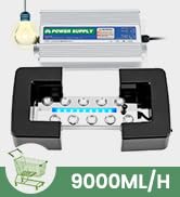 Mxmoonant Ultrasonic Mist Maker 10 Head with LED Lights, 9000ml/H Pond Fogger 400W Power Supply w...