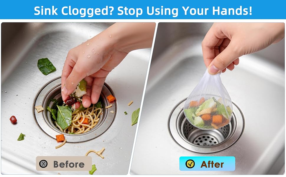 kitchen sink strainer mesh bag