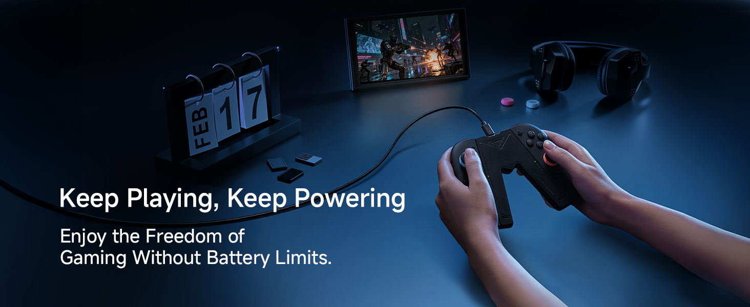 JEMDO Magnetic JoyCon Charger Grip