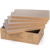 Nicunom 5 Packs in 1 Cat Scratcher with Box, Large Cat Scratching Boards Cardboard Box Reversible...