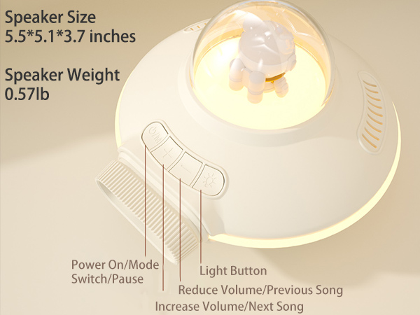 Bluetooth Speaker with Night Light