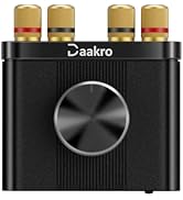 Daakro AK30 Mini Bluetooth Amplifier for Passive Speakers,50W+50W 2.0CH Audio Amplifier,Stereo Hi...