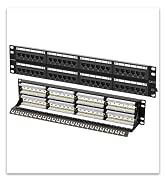 FGB 2U 48 port cat6 patch panel 19" rackmount or wall mount patch panel network patch panel
