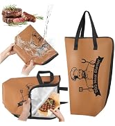 BBQ Blanket for Resting Meat, 16 Inch Reusable Smoker Meat Resting Blanket, Synthetic Leather Mea...