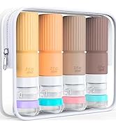18pes Travel Bottles for Toiletries,TSA Approved Silicone Travel Containers for Toiletries,3oz Le...