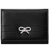 Sunwel Fashion Wallets Girls Cute Coquette Bow Small Wallet Aesthetic Card Holder ID Window Purse...
