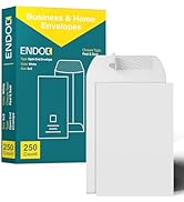 6x9 Envelopes Self Seal - 250 Pack - Open End Mailing Envelopes for Catalogs, Presentations, News...