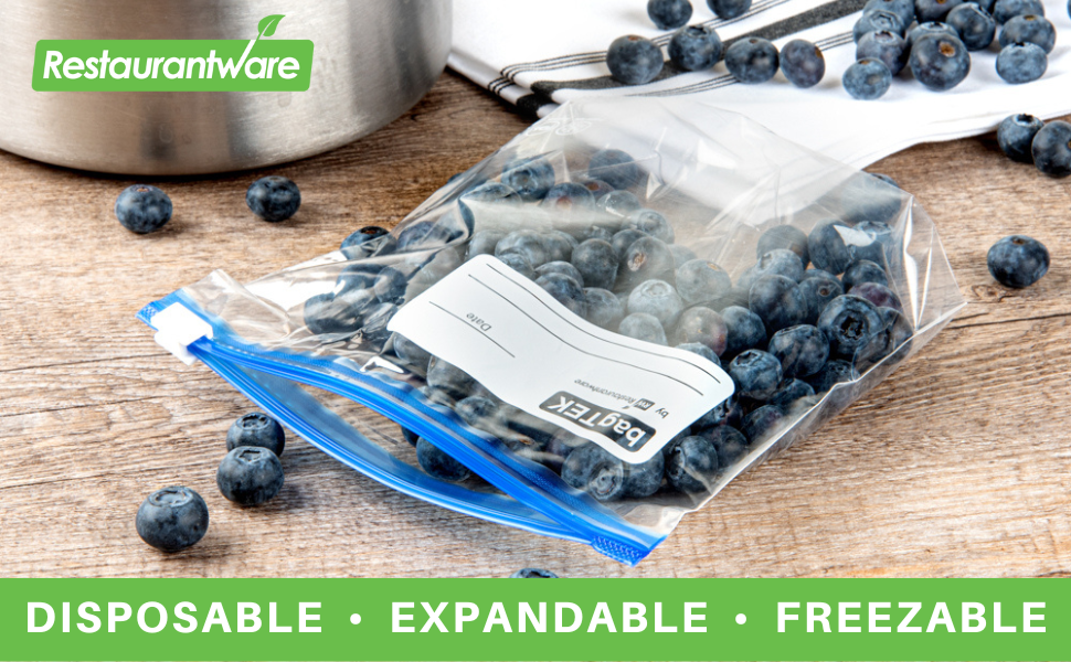 Use these slider storage bags to deep freeze and defrost foods.