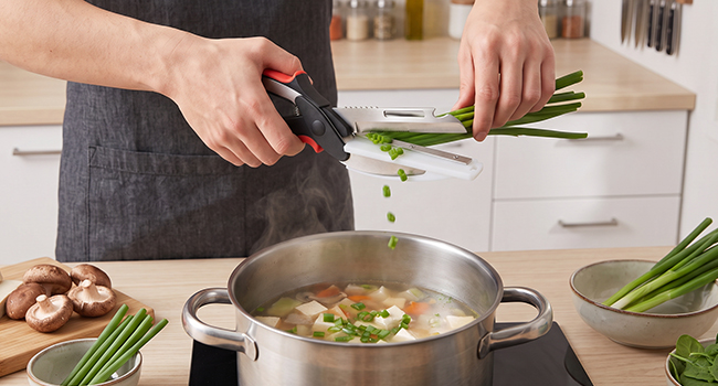 kitchen shears vegetable scissors kitchen scissors with cutting board food scissors salad scissors