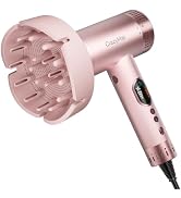 CrazyMar High Speed Ionic Hair Dryer with Diffuser, LED Display | 1800W Fast Drying, Frizz Contro...