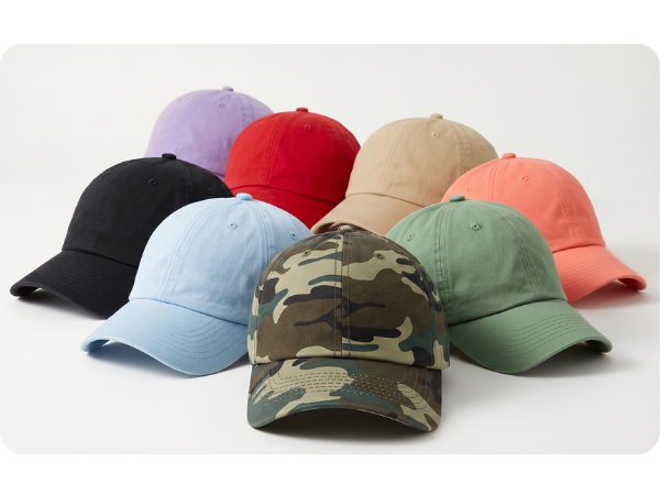 Garment Wash and Camo dad hat