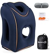 Sunany Travel Pillow, Upgraded Plane Pillow for Long Flights, Inflatable Neck Pillow Used for Air...