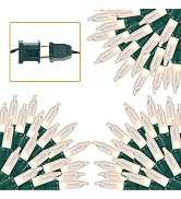 3 Sets Christmas Lights, 150 Count 33 FT Each Mini String Lights, Clear Green Wire Fairy Lights, ...