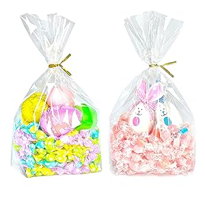 8x11 clear cellphane treat bags easter egg weddings happy birthday treat goodie snack candy cookies