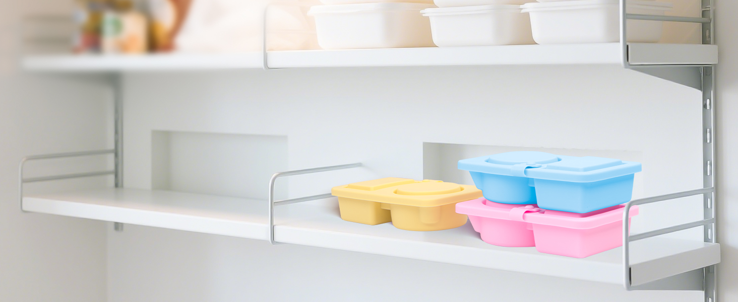 Silicone Reusable Snack Containers with Lids